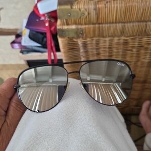 Quay Mirrored Aviator Sunglasses High Key 111